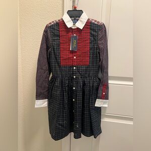 Girls Polo Ralph Lauren Plaid Dress